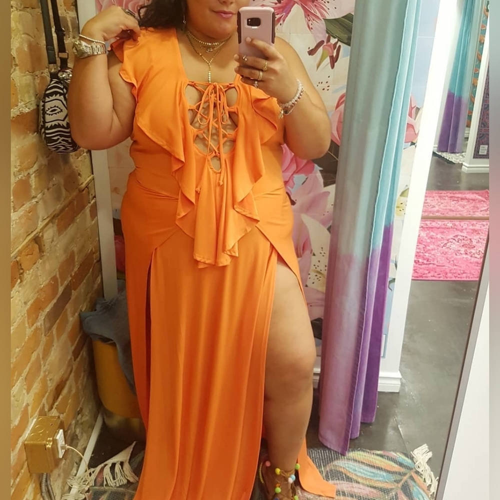 High Slit Maxi Dress